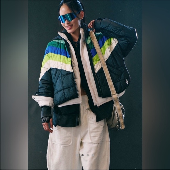 Free People Pippa Packable Shine Puffer Size Large NWT